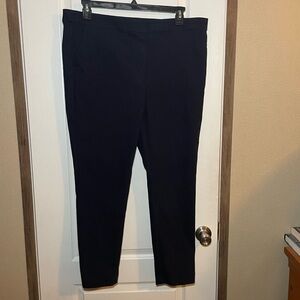 LOFT Women’s Navy Blue Marissa Skinny High Waist Trouser size 16